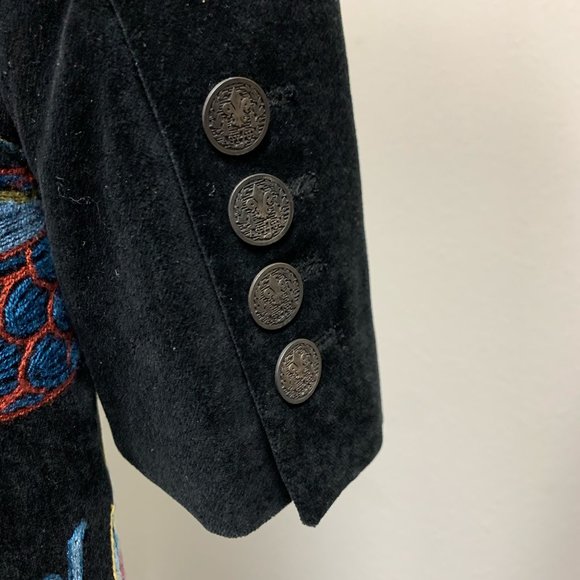 VINTAGE Asylum by Raw7 Coat Dragon Embroidery - Picture 5 of 8